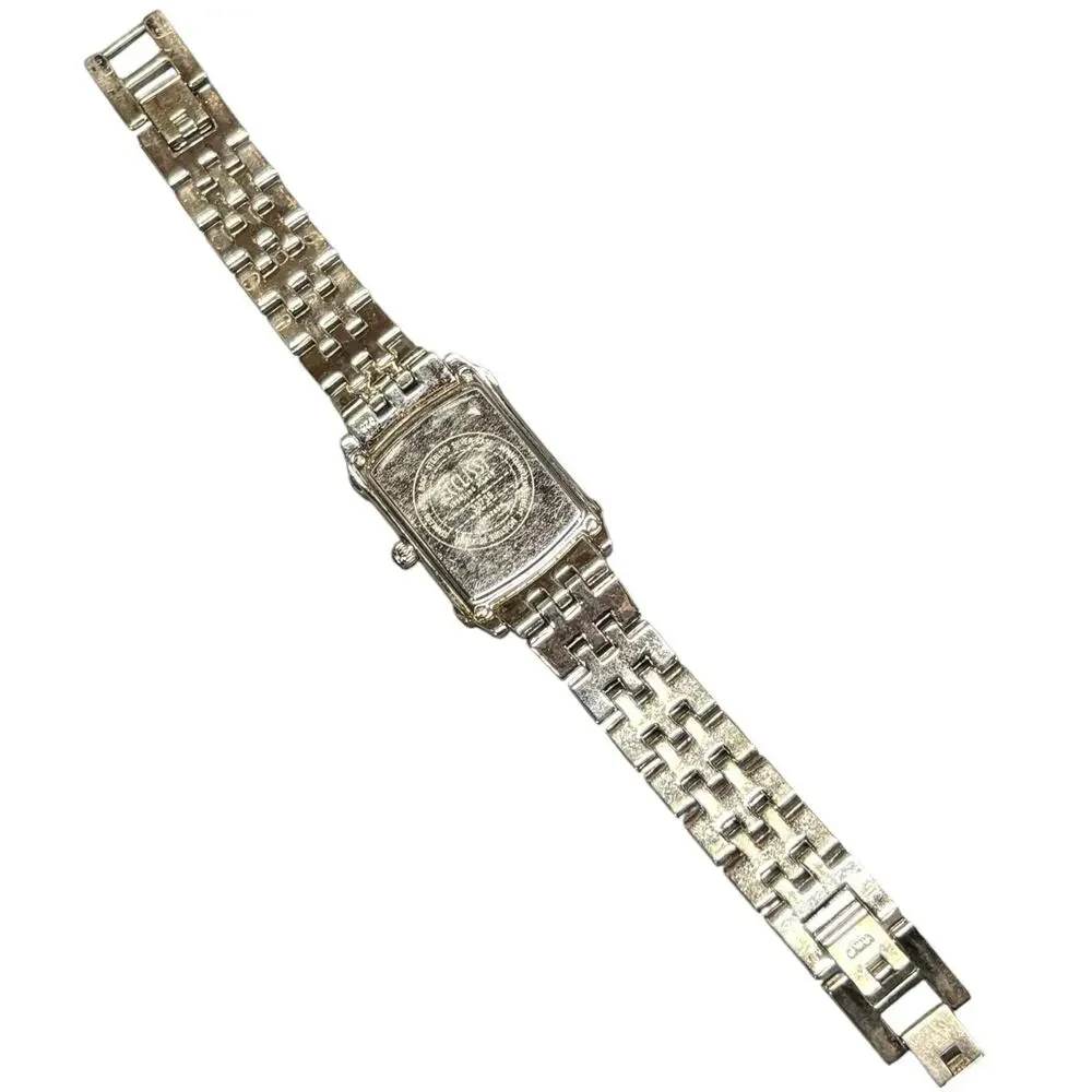 Ecclissi Diamond Pave All Sterling Silver 925 Designer Signed Bracelet Watch